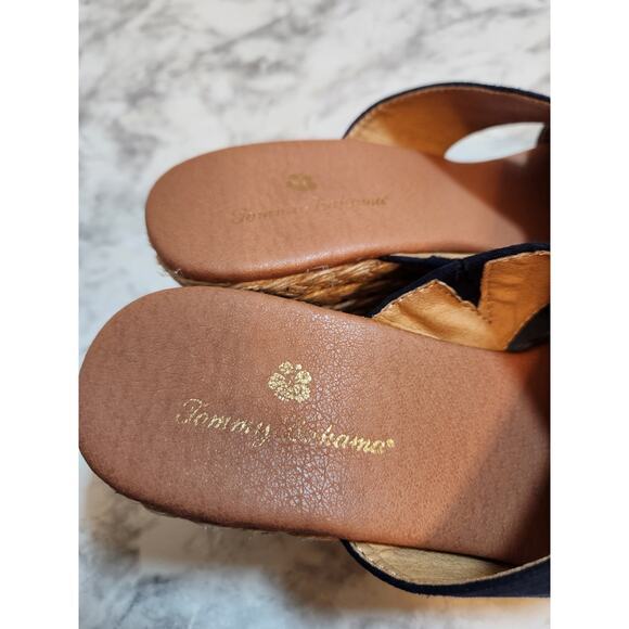 Tommy Bahama Stacey Women's Navy Blue‎ Espadrille Wedge Heel Sandals Size 7M - Picture 7 of 9
